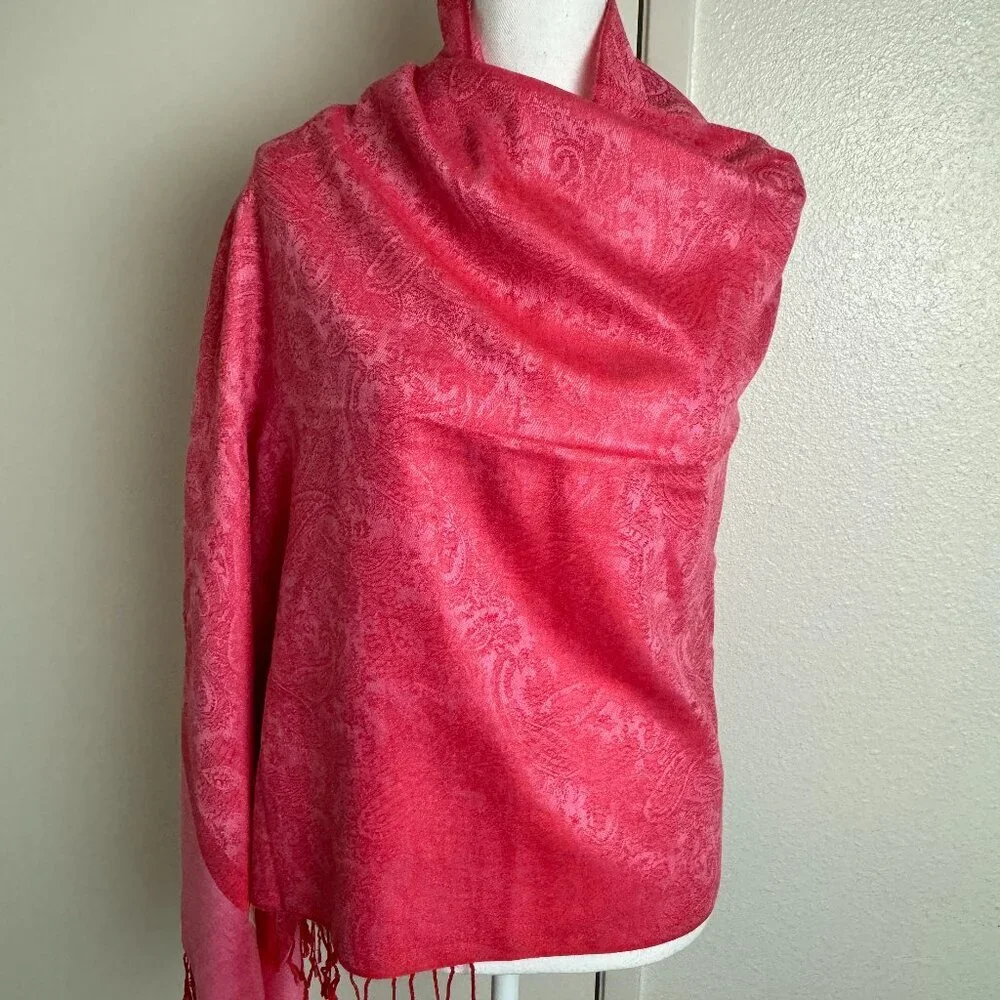 NWOT Pashmina Pink Scarf